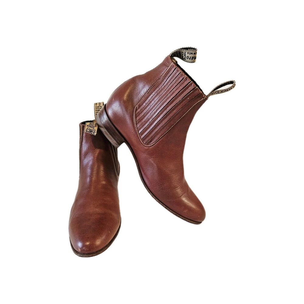 Moreno Romero Leather Ankle Boots | Men's Size 9.5 - Picture 3 of 10